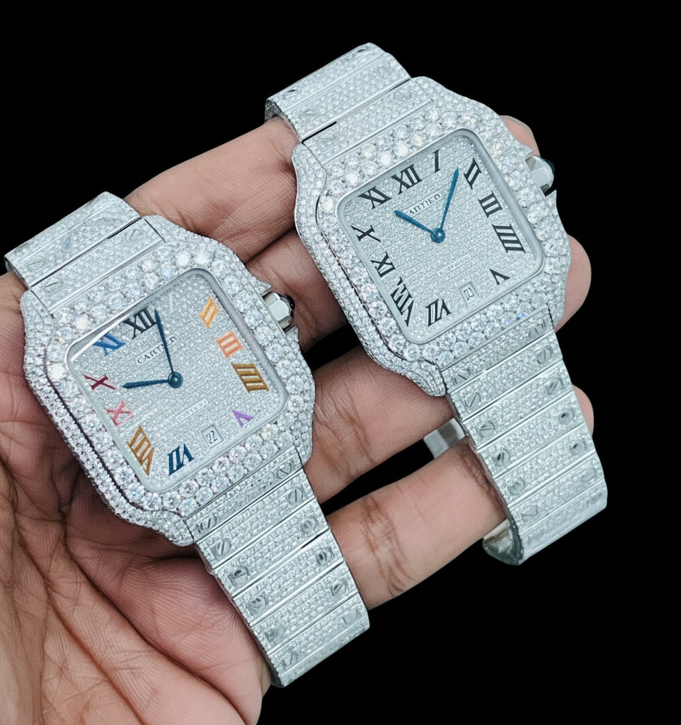 Big Boi Mens Cartier Diamond Watches