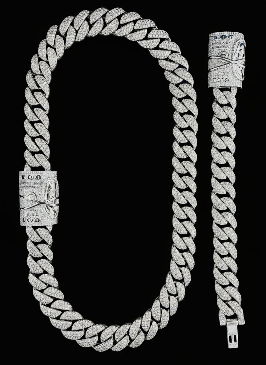 Silver_Moissanite_Cuban_Chain