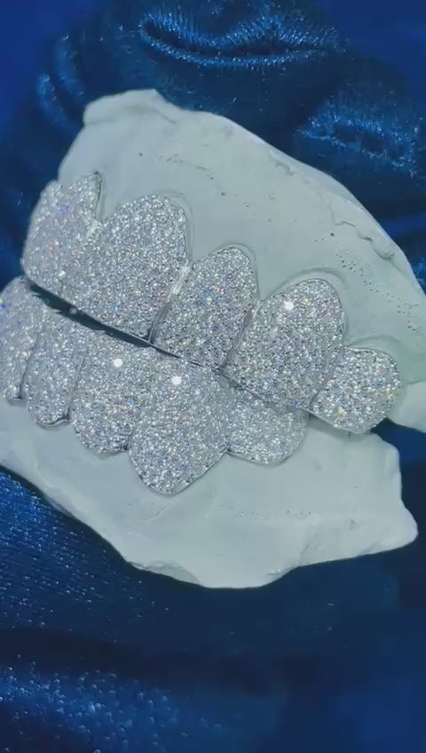 Silver & Moissanite HoneyComb